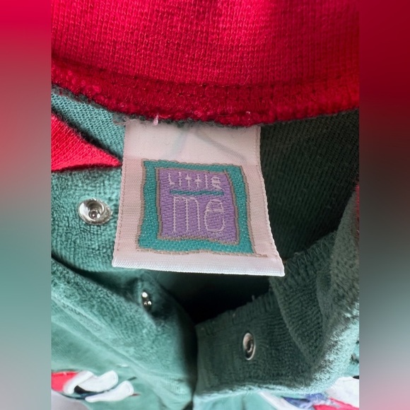 Little me velour bear green onesie 3 months - Picture 4 of 8